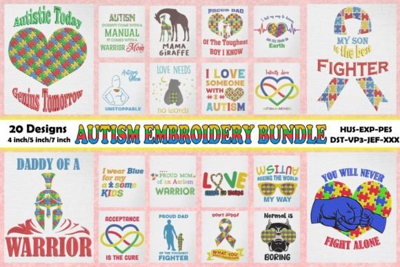Autism Awareness Embroidery Bundle Review