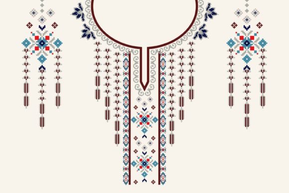 Beautiful Knitted Necklace Embroidery Review