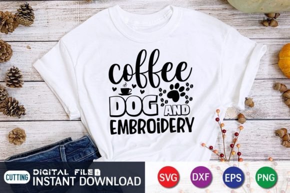 Coffee Dog and Embroidery SVG Design Review