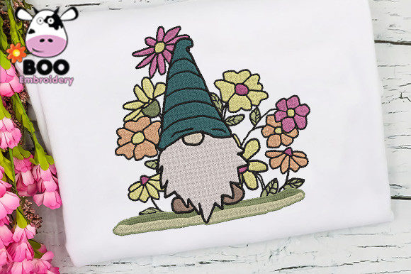 Gnome Among Flowers Embroidery Review