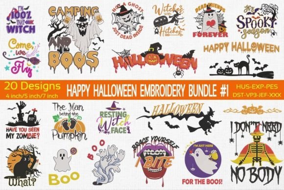 Happy Halloween Embroidery Bundle Review