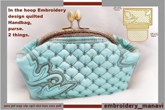 In the Hoop Embroidery Quilt Bag Purse Review