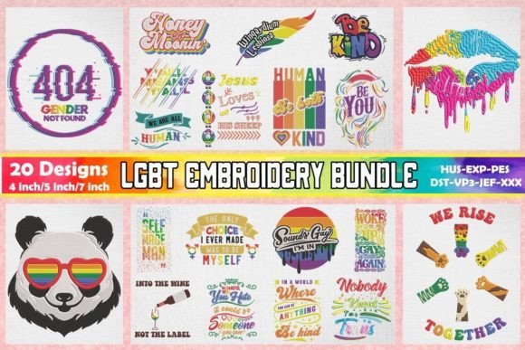 LGBTQ Embroidery Bundle 1: Seasonal Review