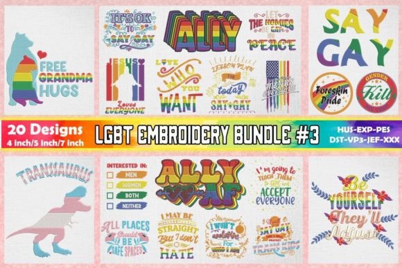 LGBTQ Embroidery Bundle 3 Review