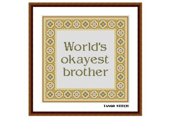 Review: Funny Brother Birthday Quote Embroidery