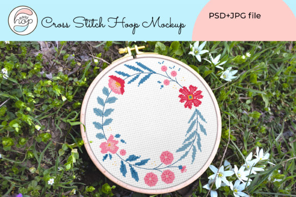 Reviewing Cross Stitch Hoop Mockup Embroidery Hoop